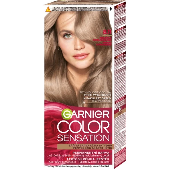 Garnier Çarpıcı Renkler 8.11 Küllü İnci Kumral Saç Boyası ürün görseli 1