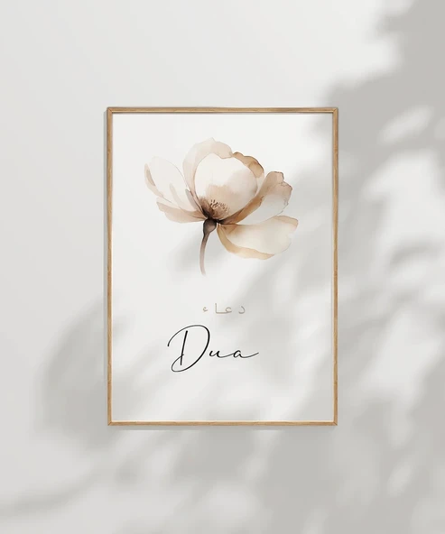 Dua Minimal Çiçek Temalı Duvar Poster - Resim 3