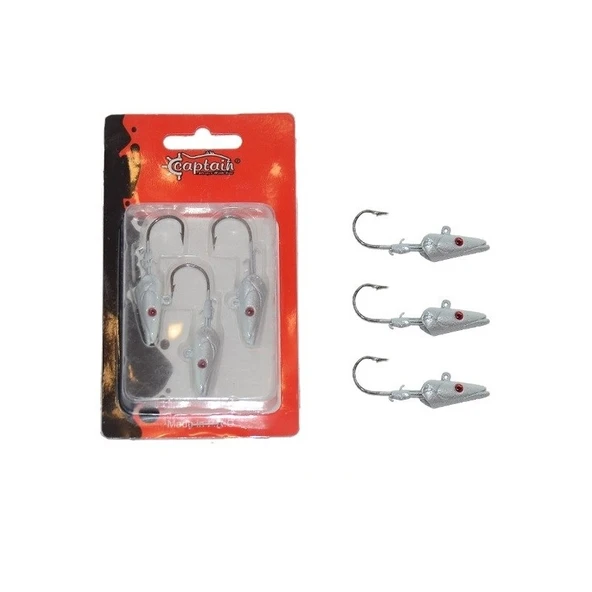 Captain 6457 Jig head Ultimate Sardine 3 lü Paket 15gr Color:4 ürün görseli 1