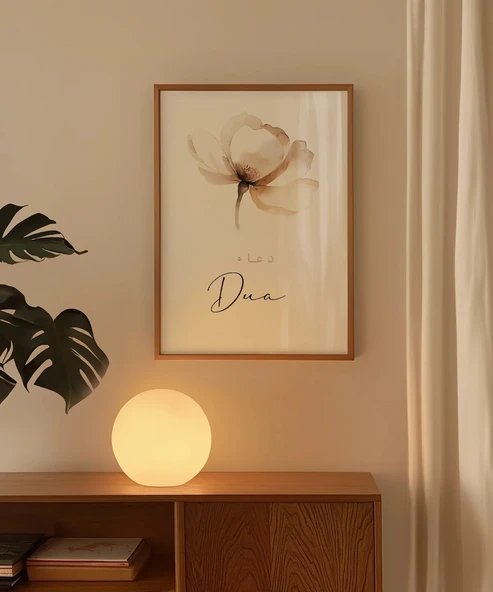 Dua Minimal Çiçek Temalı Duvar Poster - Resim 5