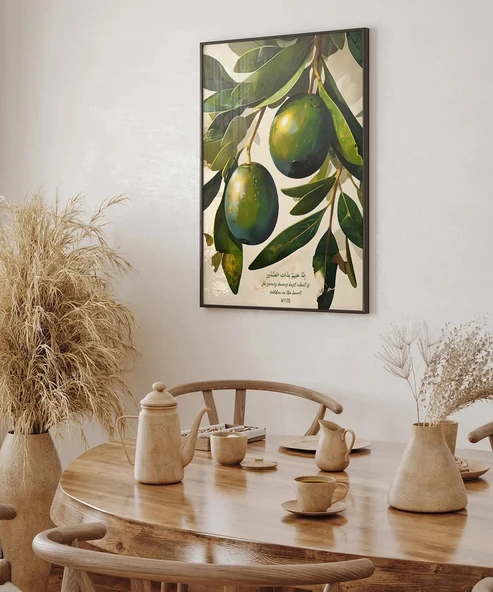 Zeytin Dalı Duvar Poster - Resim 6