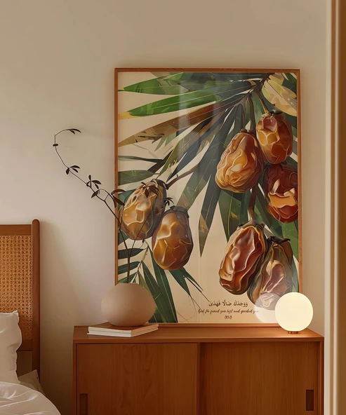 Hurma Dalı Duvar Poster - Resim 5