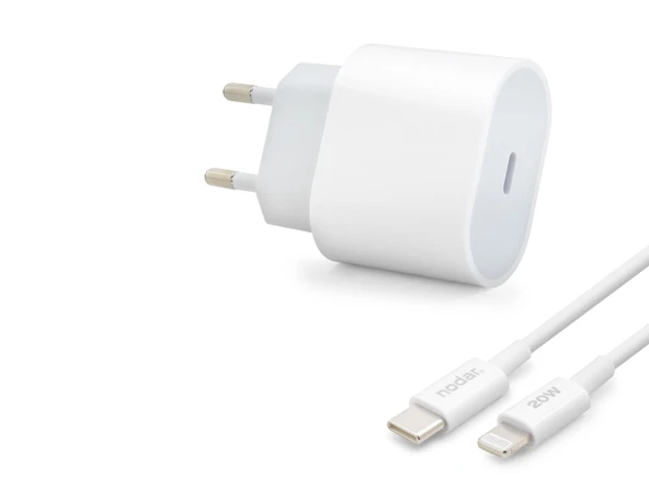 Type-C Lightning Hızlı Şarj Seti 20W Pd - Beyaz ND1002 ürün görseli 1