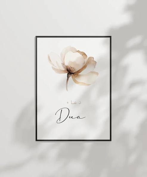 Dua Minimal Çiçek Temalı Duvar Poster ürün görseli 1