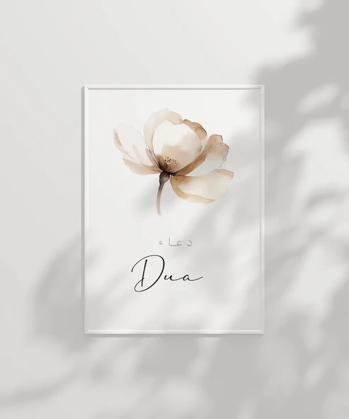 Dua Minimal Çiçek Temalı Duvar Poster - Resim 2