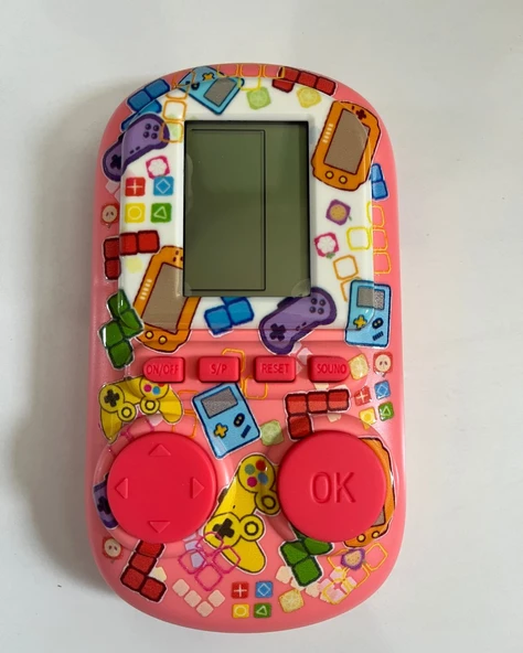 Büyük Tetris Pembe Ağırlıklı Ateri 13x8 Cm ürün görseli 1