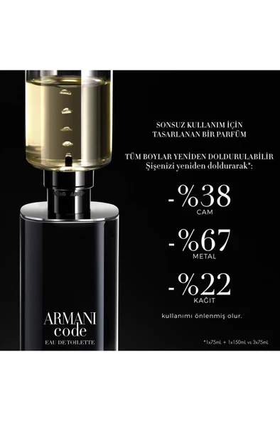 Giorgio Armani Code EDT 75 ml Erkek Parfüm - Resim 4