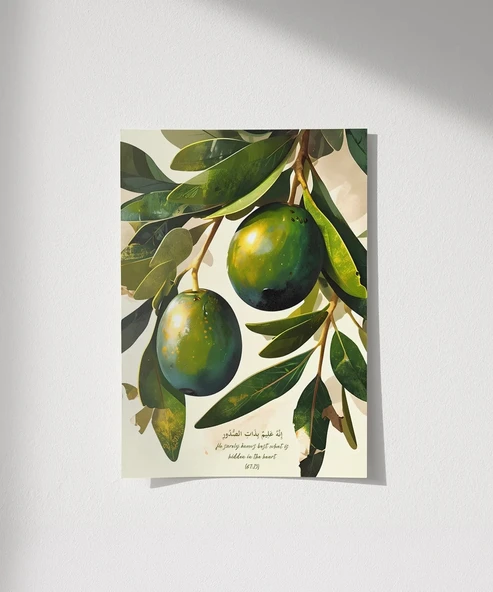 Zeytin Dalı Duvar Poster - Resim 4