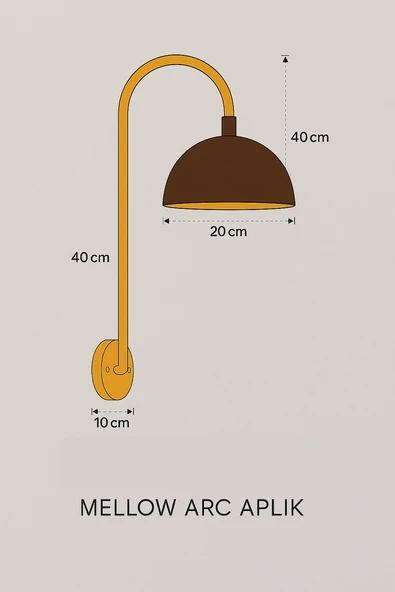 Mellow Arc Aplik Duvar Lambası - Resim 4