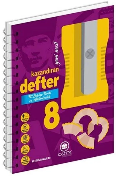 Çanta 8.Sınıf İnkilap Tarihi Kazandıran Defter ürün görseli 1