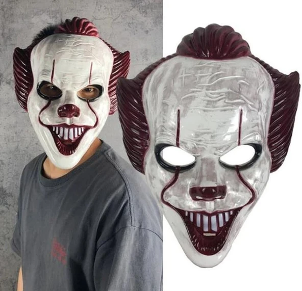 Plastik Joker Maskesi Killer Palyaço Maskesi ürün görseli 1