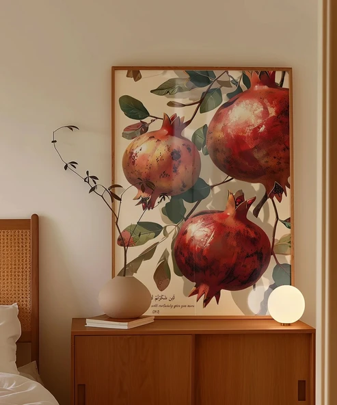 Nar Temalı Duvar Poster - Resim 6