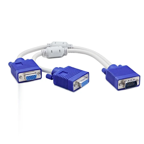 Vga To 2 * Vga F Y Kablo 30Cm Beyaz HDX7753 ürün görseli 1