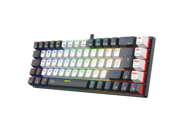 GAMEAGLE STRIKE COMPACT MK-69X1ABR MEKANİK KABLOLU KLAVYE RED SWITCH - Resim 4