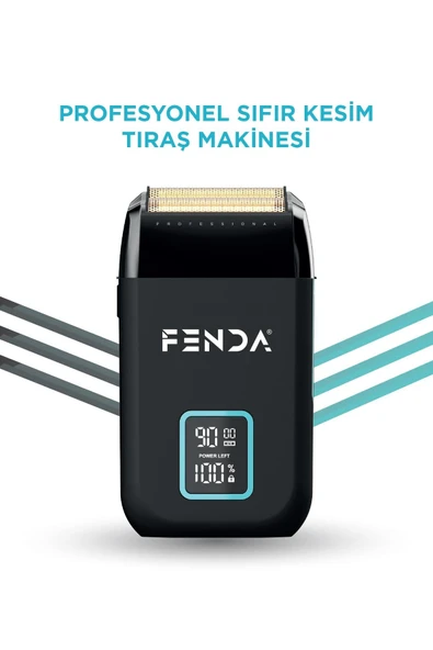 Fenda Profesyonel Sıfır Kesim Tıraş Makinesi Siyah ürün görseli 1
