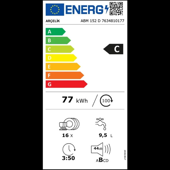 Arçelik ABM 152 D 5 Programlı Ankastre Bulaşık Makinesi - Resim 7