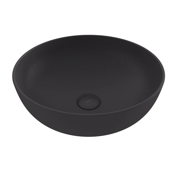 Bocchi 1494-020-0125 Slim Line Yuvarlak Lavabo 38 cm Mat Antrasit ürün görseli 1
