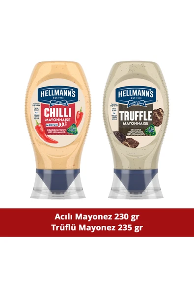 Hellmann's Trüflü Mayonez 235g Acılı Mayonez 230g ürün görseli 1