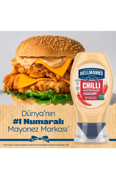Hellmann's Acılı Mayonez 230 gr - Resim 3
