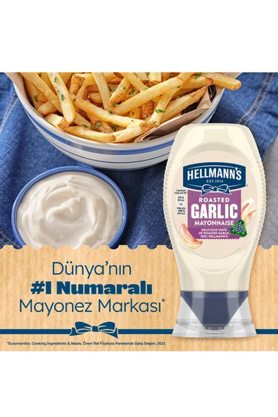 Hellmann's Sarımsaklı Mayonez 235 gr - Resim 3