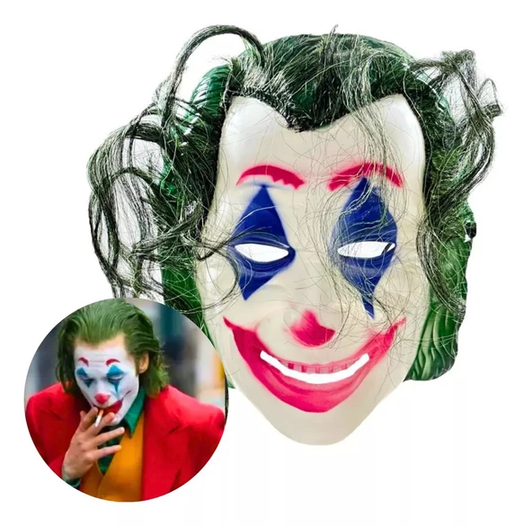 Joaquin Phoenix Joker Maskesi Yeşil lı - Resim 3