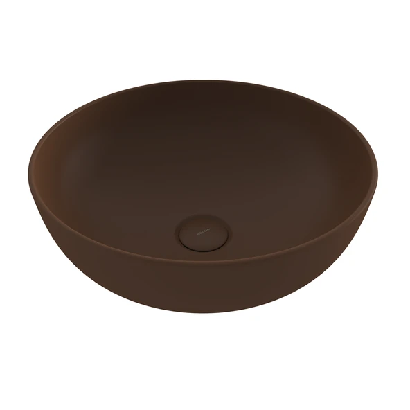 Bocchi 1494-025-0125 Slim Line Yuvarlak Lavabo 38 cm Mat Kahve ürün görseli 1