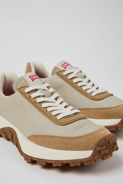 Camper   Drift Trail Kadın Bej Sneakers - K201586 - Resim 3
