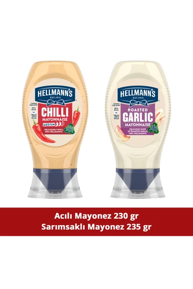 Hellmann's Sarımsaklı Mayonez 235g Acılı Mayonez 230g ürün görseli 1