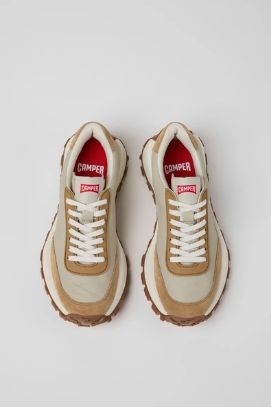 Camper   Drift Trail Kadın Bej Sneakers - K201586 - Resim 2