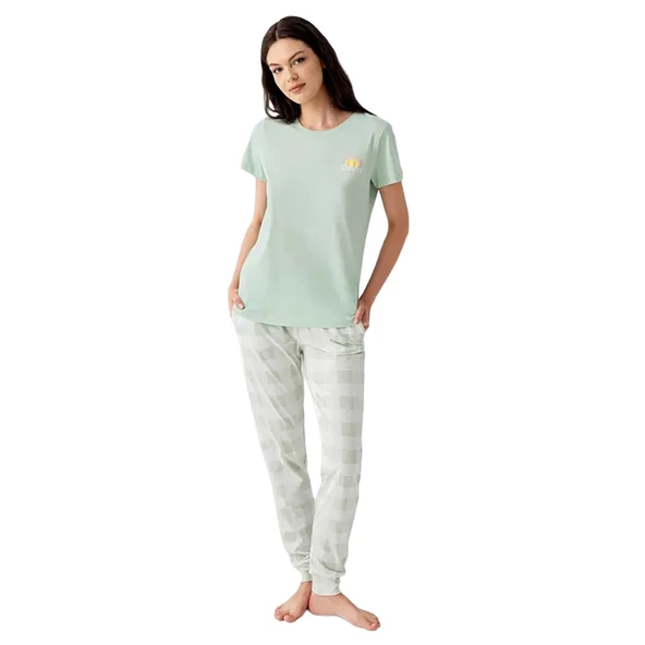 Arnetta AR3576-S Kadın Yazlık  Kısa Kol Pijama Takım ürün görseli 1