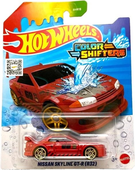 Hot Wheels Color Shifters Nissan Skyline GT-R (R32)-JCM38 ürün görseli 1