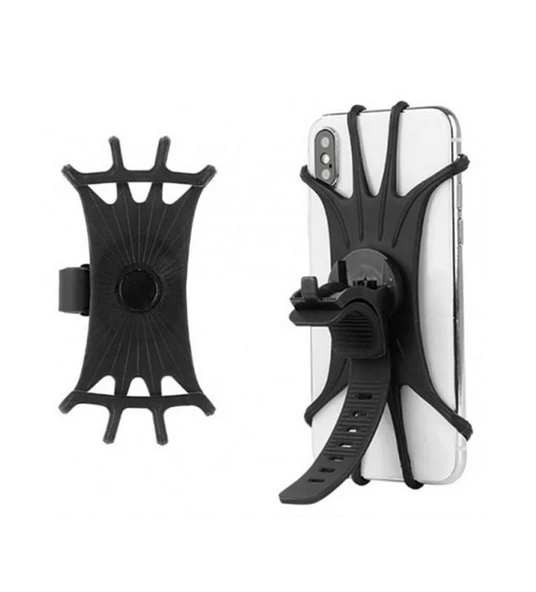 Zhltools Bisiklet Motorsiklet Atv Motosiklet Gidon Telefon Tutucu Tutacağı Lastikli Akrobat Siyah ürün görseli 1