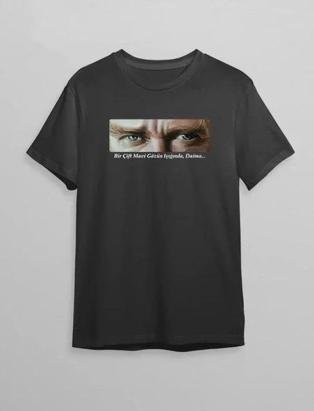 10 Kasım Unisex Atatürk Baskılı T-shirt - Siyah ürün görseli 1