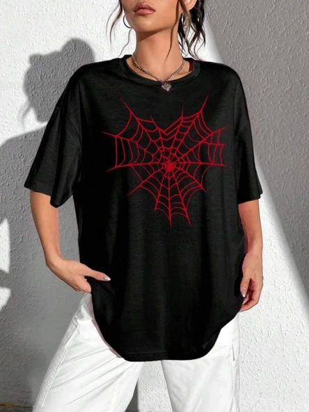 Baskılı T-shirt - Siyah - Resim 2