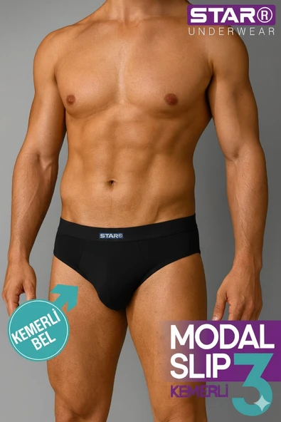 Star 109 Erkek 3'lü Modal Slip ürün görseli 1