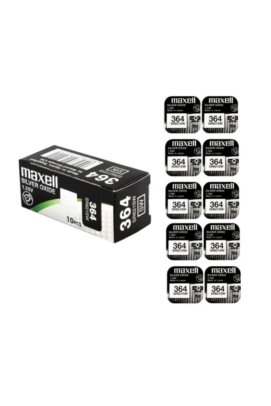 Maxell Sr621sw 364 Saat Ve Cihaz Pili - 10 Adet ürün görseli 1