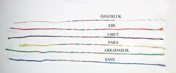 Renkli Şans Bileklikleri ( 6 Adet ) - Resim 2