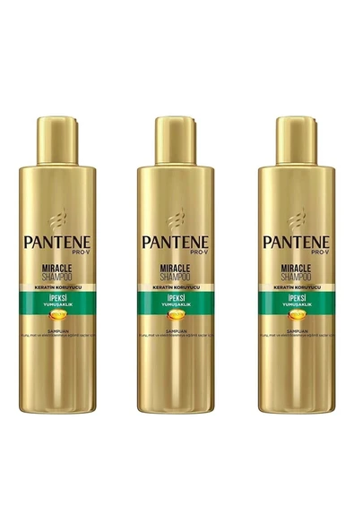 Pantene  Şampuan Ipeksi Yumuşaklı Keratin Koruyuculu 250ml *3 Adet ürün görseli 1