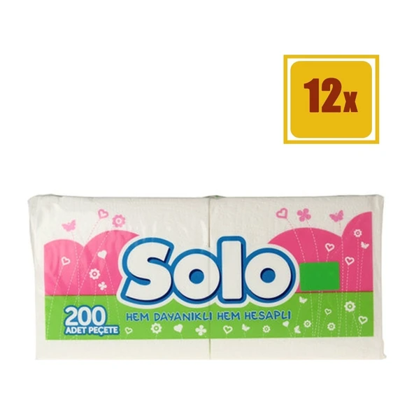 Solo Peçete 200 x 12'li Set ürün görseli 1
