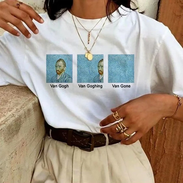Kadın Baskılı Oversize kısa kol T-Shirt - Beyaz P250718S9978 ürün görseli 1