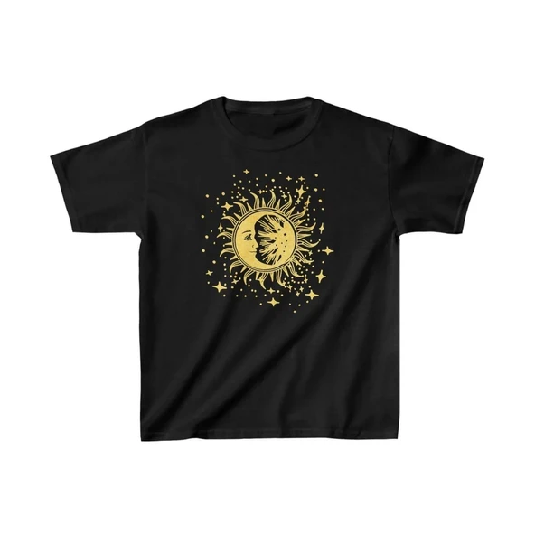 Çocuk Unisex Baskılı T-Shirt - Siyah P250669S8795 ürün görseli 1