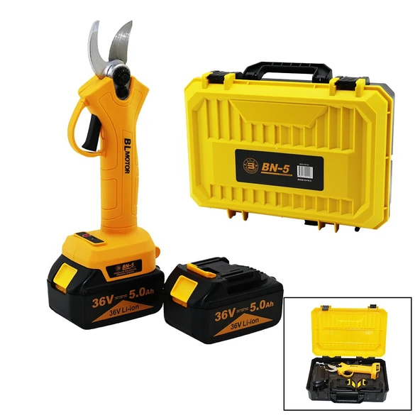 CORDLESS SHEAR YELLOW BN-5 HS-155  ŞARJLI  BAĞ MAKASI  2 BATARYA - 36V 5.0AH (5433) ürün görseli 1