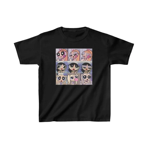 Çocuk Unisex Baskılı T-Shirt - Siyah P250664S4640 ürün görseli 1