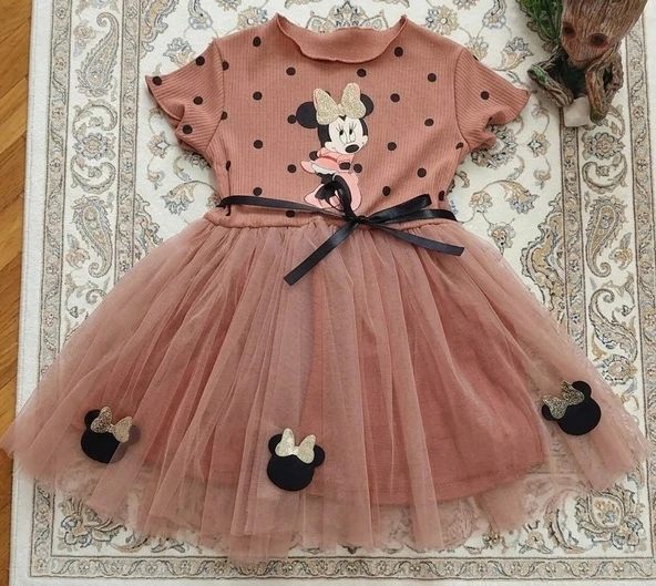 Tahriş Etmeyen Astarlı Mickey Tütü Elbise ürün görseli 1