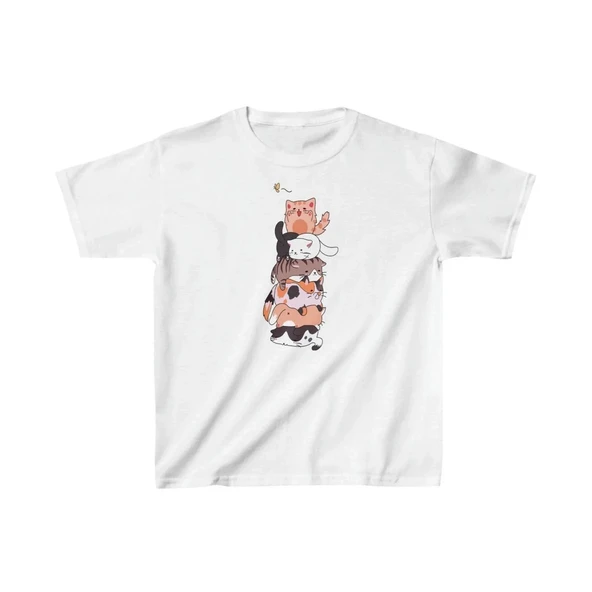 Çocuk Unisex Baskılı T-Shirt - Beyaz P250659S6767 ürün görseli 1