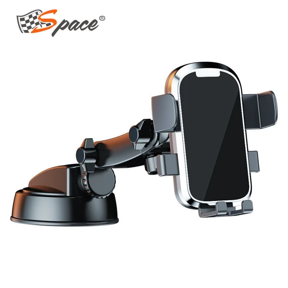 Torpido üstü 360 derece dönebilen 25,5 cm telefon tutacağı krom / SYTE200 ürün görseli 1