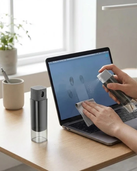 Kompakt Ekran Temizleme Sprey Şişesi Telefon Tablet Bilgisayar Temizlik Şişesi ürün görseli 1