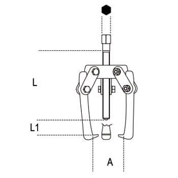 Beta 1516/1 Üç Ayaklı Çektirme 90 mm - Resim 2