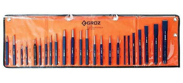 Groz KIT/24ST Pim Zımba ve Keski Takımı 24'lü ürün görseli 1