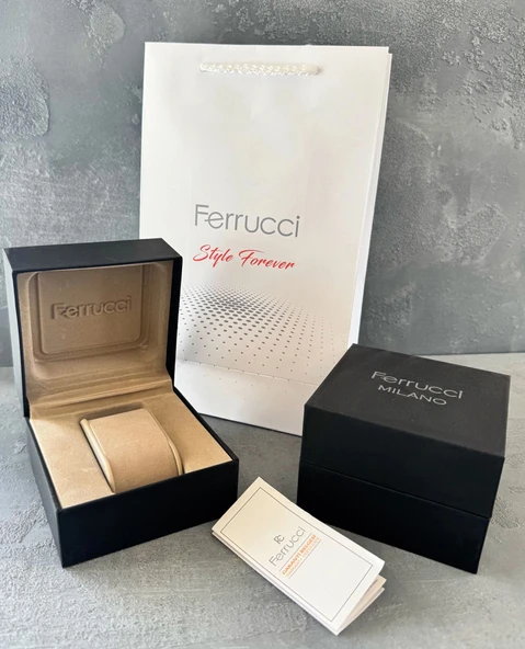 Ferrucci Takvimli Erkek Kol Saati - Resim 3